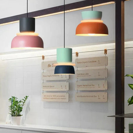 Moderne Hanglamp in Noordse Macaron-stijl | Scandinavisch Design met LED-verlichting voor Woonkamer of Eetkamer