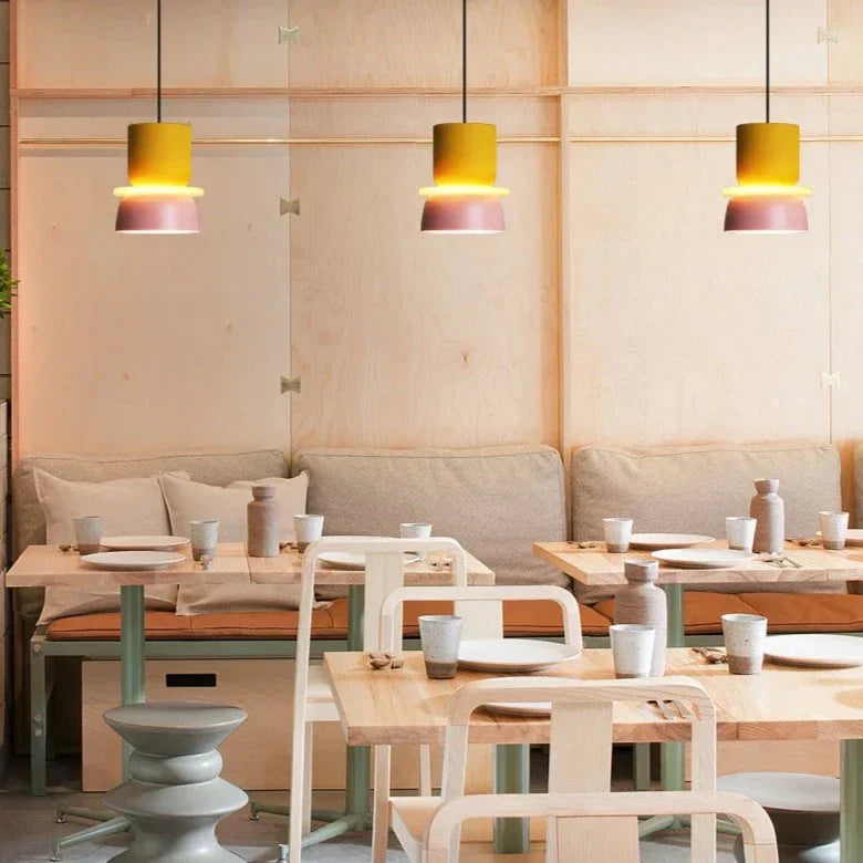 Moderne Hanglamp in Noordse Macaron-stijl | Scandinavisch Design met LED-verlichting voor Woonkamer of Eetkamer