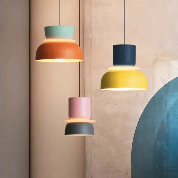 Moderne Hanglamp in Noordse Macaron-stijl | Scandinavisch Design met LED-verlichting voor Woonkamer of Eetkamer